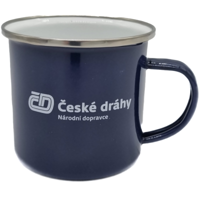 Plechový hrnek tmavě modrý